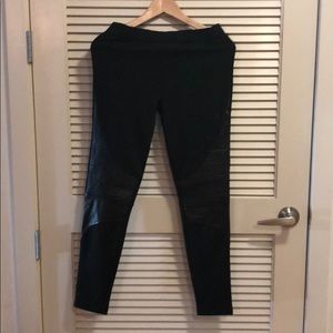 Black Stretch Moto Pant